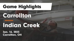 Carrollton  vs Indian Creek  Game Highlights - Jan. 16, 2023