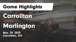 Carrollton  vs Marlington  Game Highlights - Nov. 29, 2023
