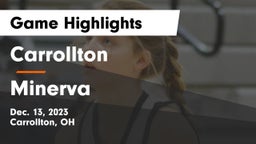 Carrollton  vs Minerva  Game Highlights - Dec. 13, 2023