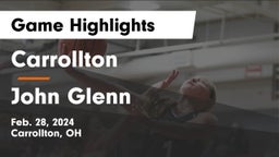 Carrollton  vs John Glenn  Game Highlights - Feb. 28, 2024