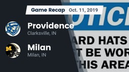 Recap: Providence  vs. Milan  2019