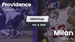 Matchup: Providence High vs. Milan  2020