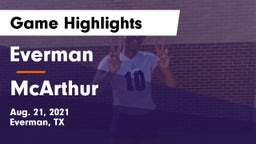 Everman  vs McArthur Game Highlights - Aug. 21, 2021