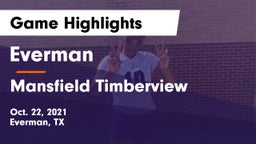 Everman  vs Mansfield Timberview  Game Highlights - Oct. 22, 2021