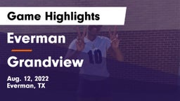 Everman  vs Grandview  Game Highlights - Aug. 12, 2022