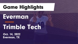 Everman  vs Trimble Tech Game Highlights - Oct. 14, 2022