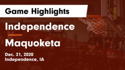 Independence  vs Maquoketa  Game Highlights - Dec. 21, 2020