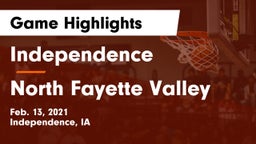 Independence  vs North Fayette Valley Game Highlights - Feb. 13, 2021