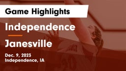 Independence  vs Janesville  Game Highlights - Dec. 9, 2023