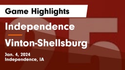 Independence  vs Vinton-Shellsburg  Game Highlights - Jan. 4, 2024