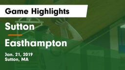 Sutton  vs Easthampton  Game Highlights - Jan. 21, 2019