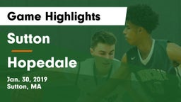 Sutton  vs Hopedale  Game Highlights - Jan. 30, 2019