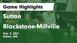 Sutton  vs Blackstone-Millville Game Highlights - Feb. 3, 2021