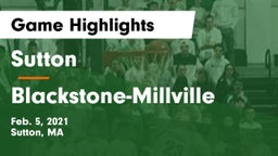 Sutton  vs Blackstone-Millville Game Highlights - Feb. 5, 2021