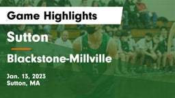 Sutton  vs Blackstone-Millville  Game Highlights - Jan. 13, 2023