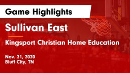 Sullivan East  vs Kingsport Christian Home Education  Game Highlights - Nov. 21, 2020