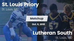 Matchup: Priory  vs. Lutheran  South 2018