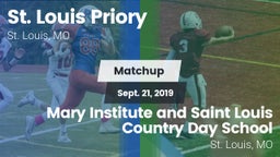 Matchup: Priory  vs. Mary Institute and Saint Louis Country Day School 2019