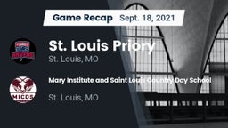 Recap: St. Louis Priory  vs. Mary Institute and Saint Louis Country Day School 2021