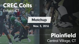 Matchup: CREC Colts vs. Plainfield  2016