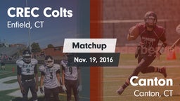 Matchup: CREC Colts vs. Canton  2016