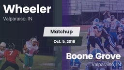 Matchup: Wheeler  vs. Boone Grove  2018