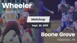 Matchup: Wheeler  vs. Boone Grove  2019