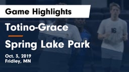 Totino-Grace  vs Spring Lake Park  Game Highlights - Oct. 3, 2019