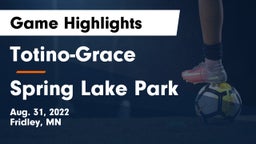 Totino-Grace  vs Spring Lake Park  Game Highlights - Aug. 31, 2022