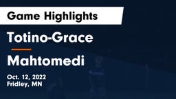 Totino-Grace  vs Mahtomedi  Game Highlights - Oct. 12, 2022