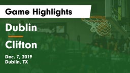 Dublin  vs Clifton  Game Highlights - Dec. 7, 2019