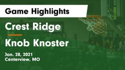 Crest Ridge  vs Knob Knoster Game Highlights - Jan. 28, 2021