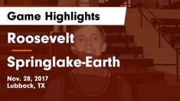 Roosevelt  vs Springlake-Earth  Game Highlights - Nov. 28, 2017