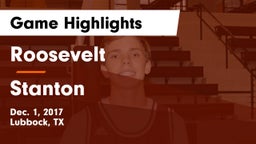 Roosevelt  vs Stanton  Game Highlights - Dec. 1, 2017