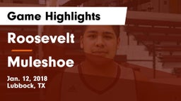 Roosevelt  vs Muleshoe  Game Highlights - Jan. 12, 2018