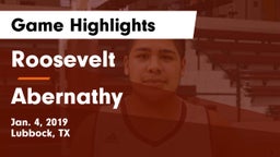 Roosevelt  vs Abernathy  Game Highlights - Jan. 4, 2019