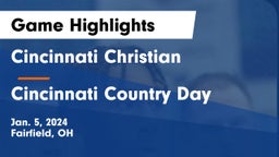 Cincinnati Christian  vs Cincinnati Country Day  Game Highlights - Jan. 5, 2024