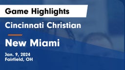 Cincinnati Christian  vs New Miami  Game Highlights - Jan. 9, 2024