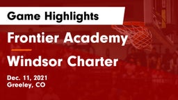 Frontier Academy  vs Windsor Charter Game Highlights - Dec. 11, 2021