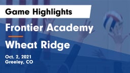 Frontier Academy  vs Wheat Ridge Game Highlights - Oct. 2, 2021