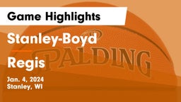 Stanley-Boyd  vs Regis  Game Highlights - Jan. 4, 2024