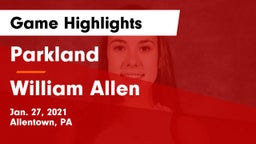 Parkland  vs William Allen  Game Highlights - Jan. 27, 2021