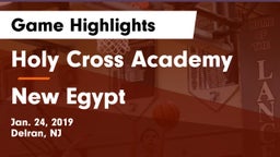 Holy Cross Academy vs New Egypt  Game Highlights - Jan. 24, 2019