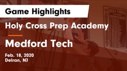 Holy Cross Prep Academy vs Medford Tech  Game Highlights - Feb. 18, 2020