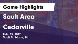 Sault Area  vs Cedarville  Game Highlights - Feb. 15, 2017