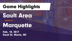 Sault Area  vs Marquette  Game Highlights - Feb. 18, 2017