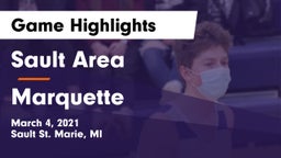 Sault Area  vs Marquette Game Highlights - March 4, 2021