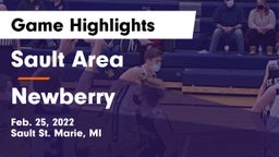 Sault Area  vs Newberry  Game Highlights - Feb. 25, 2022