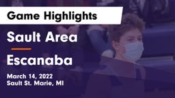 Sault Area  vs Escanaba  Game Highlights - March 14, 2022