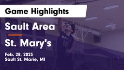 Sault Area  vs St. Mary's Game Highlights - Feb. 28, 2023
